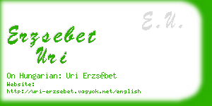 erzsebet uri business card