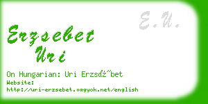 erzsebet uri business card